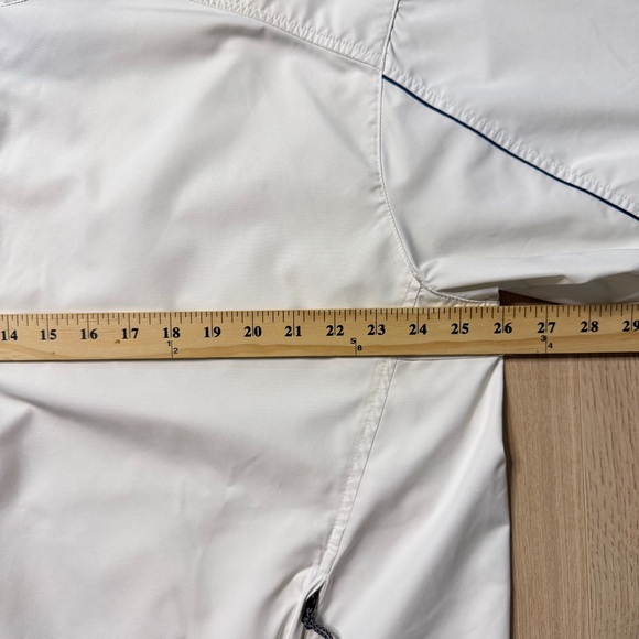 Nike Golf Half Zip Windbreaker Pullover Jacket Mens XL White Green Clima-Fit - Picture 10 of 12